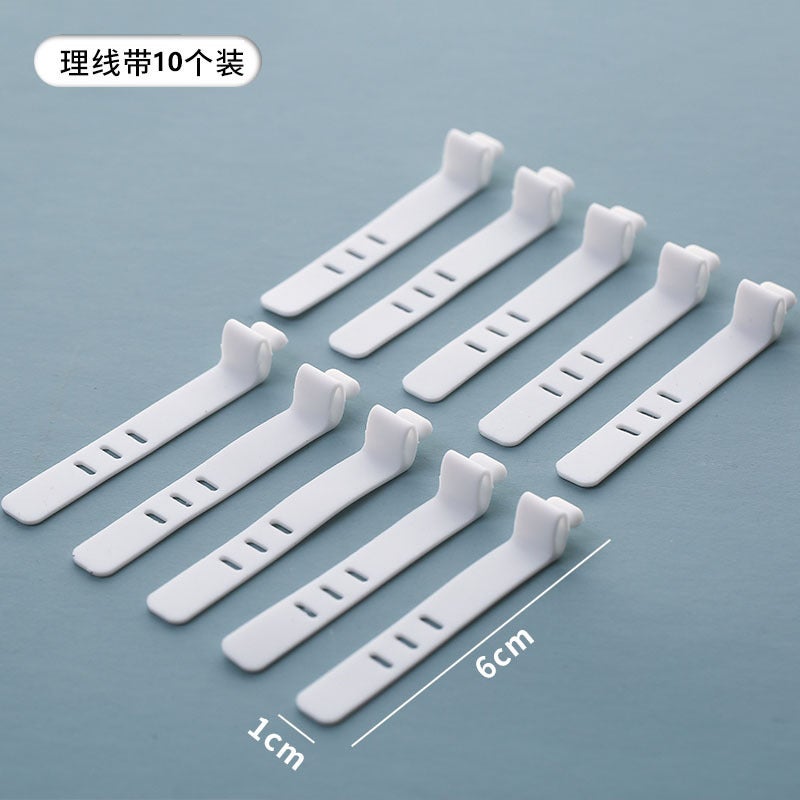Desktop Dust-Proof Headphone Cable Data Cable Storage Box Charging Head Compartment Organizer Cable Management Box Flip-Top Transparent Acrylic - Image 1